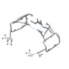 Aluminum case holders BMW F800GS 08-17
