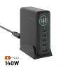Fixed Dokovací GaN stanice FIXED LCD 4x USB-C a USB PD 3.2 140W