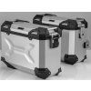 SW Motech TraX Adventure 37/37 Side Case and Holder Set Silver V-Strom 1000