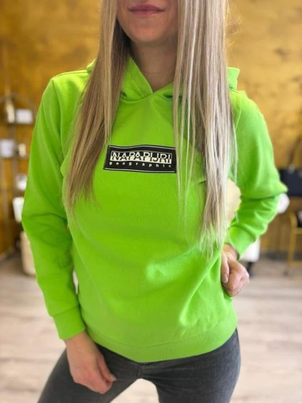 Limetková mikina Napapijri, zelená