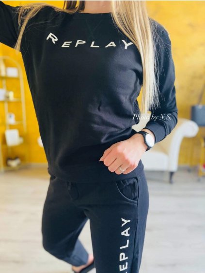 Tepláková souprava Replay, černá