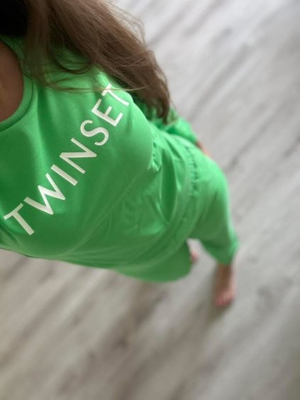 Mikina TWINSET, zelená