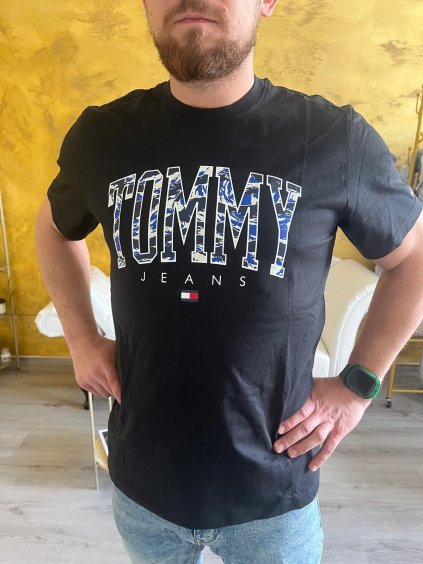 Triko Tommy Hilfiger, černé