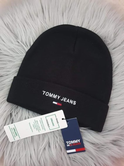Unisex čepice Tommy Hilfiger, černá