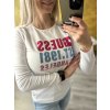Triko Guess s dlouhým rukávem, bílé