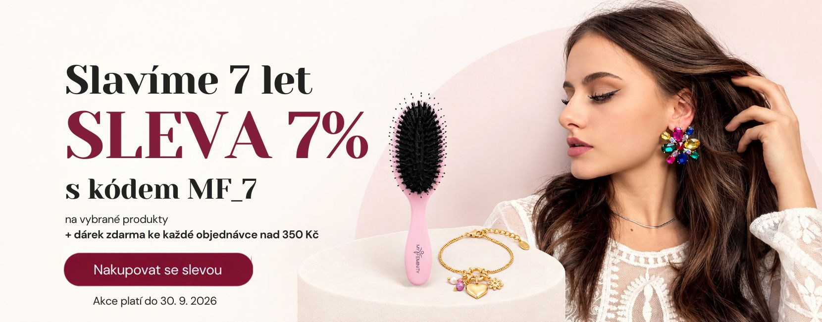 Narozeninová sleva 7 % na myfeminity.cz