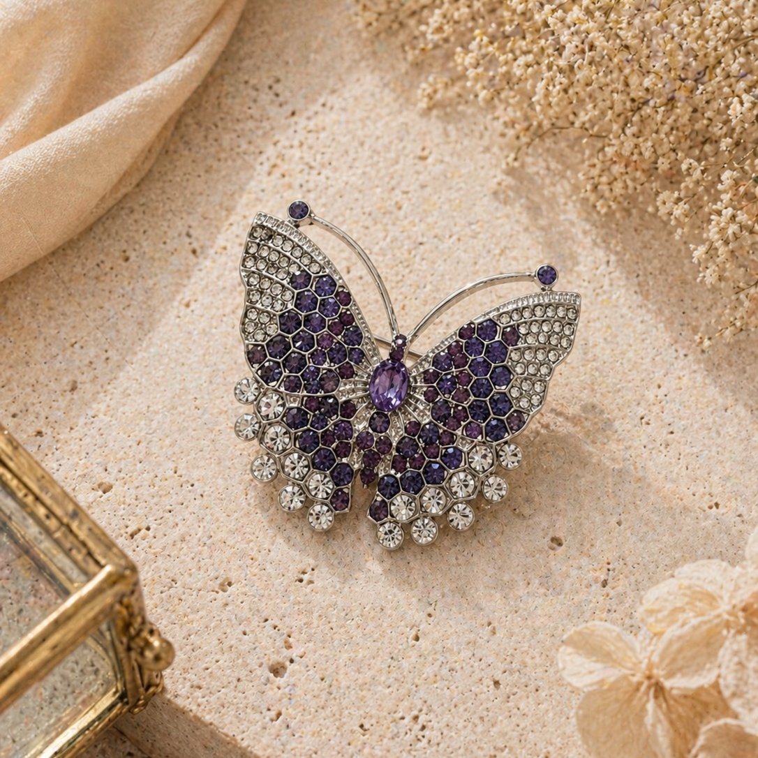 Broz-motyl-fialový-2