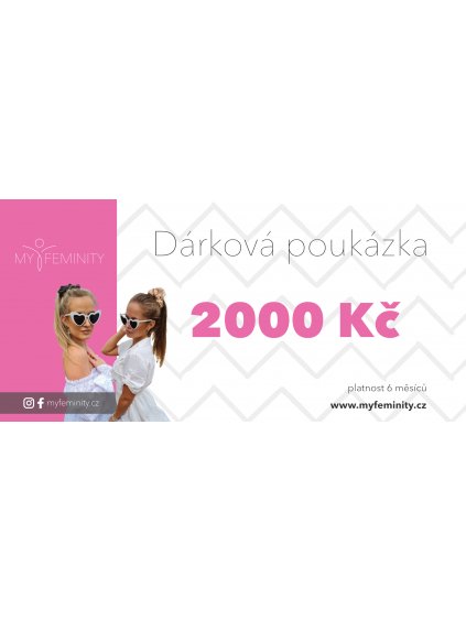 Dárková poukázka v hodnotě 2000 Kč
