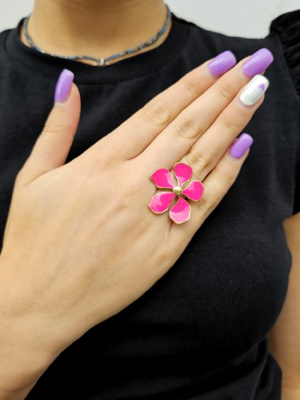 Květinový prsten PINK LORI