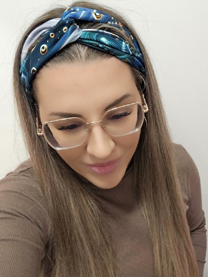 Látková čelenka do vlasů GALEXO