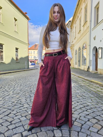 Bordó kalhoty ADELA