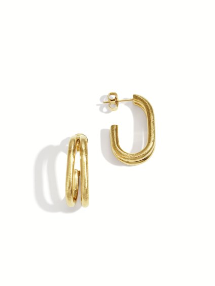 Náušnice z nerezové oceli COLLETA zlaté