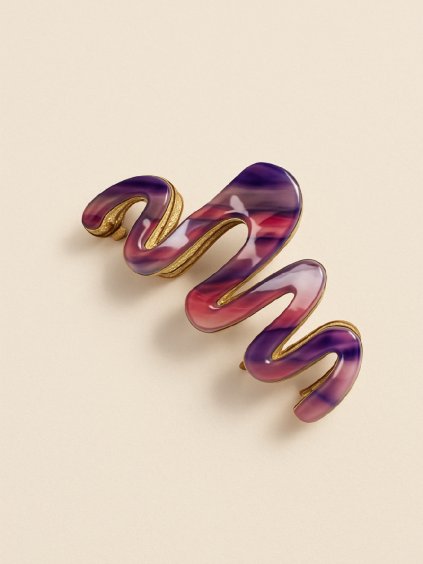 Vlnitý skřipec PEGOLA fialovo růžový