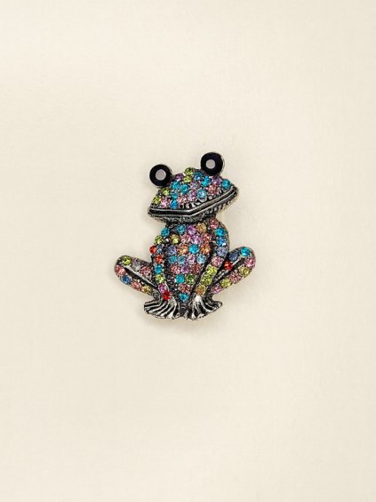 Brož malá ŽABIČKA multicolor