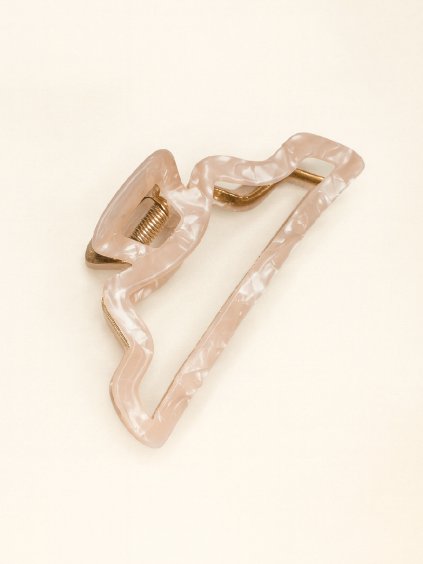 Skřipec do vlasů DROWELL světle růžový