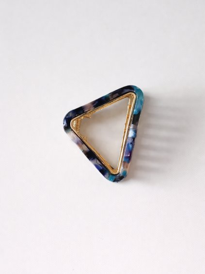 Skřipec do vlasů TONYA modrý mramor