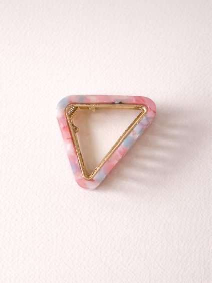 Skřipec do vlasů TONYA růžový mramor