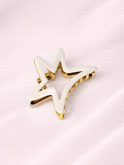 Skřipec do vlasů STARLINE – krémový