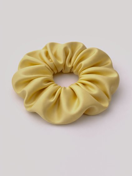 Scrunchie saténová gumička SINOA horčicová