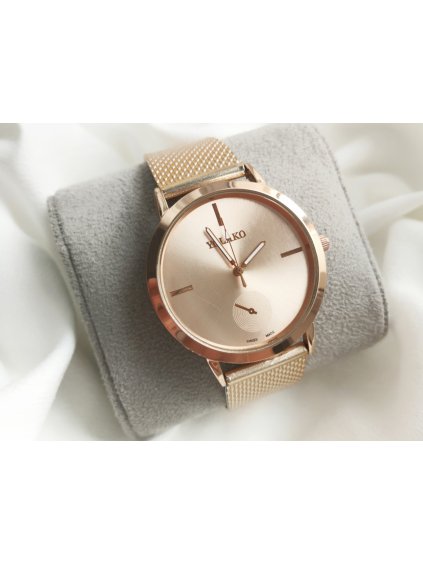 dámské hodinky v rose gold barvě myfeminity