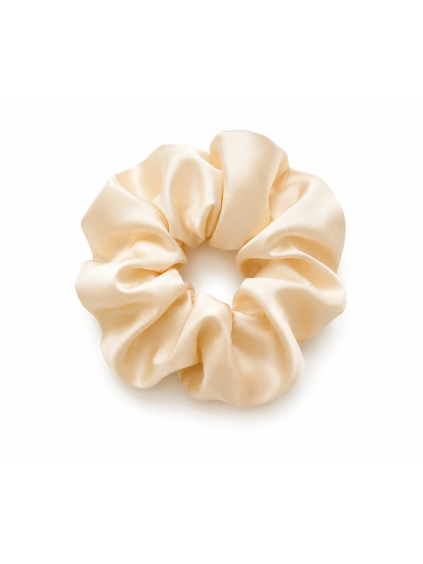 Scrunchie saténová gumička SINOA champagne