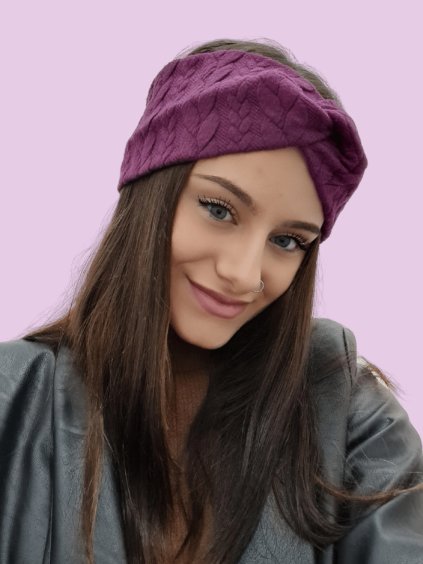 vinova pletena zimni celenka glowly