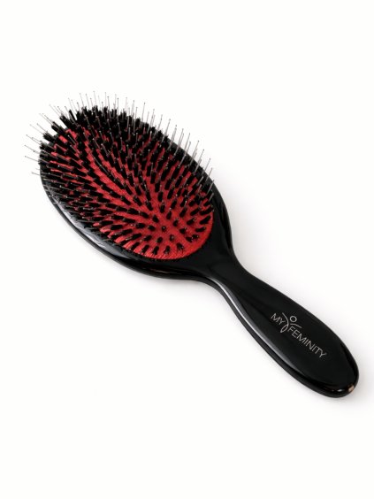 Kartáč na vlasy s kančími štětinami VELKÝ ČERNÝ
