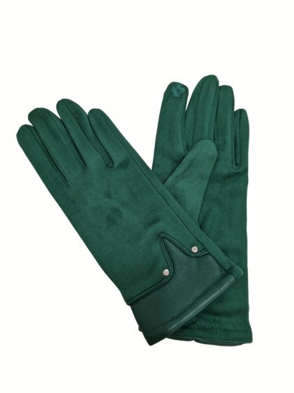 zelené dámské zimní rukavice