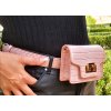 Ledvinka/mini crossbody kabelka Allisia - růžová