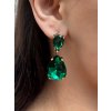Visací náušnice CRILI SMARAGD1