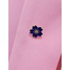 12Malá špendlíková brož TMAVĚ MODRÁ KVĚTINA