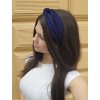 Tmavě modrá látková čelenka do vlasů RABIE2