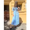 Světle modré španělské šaty ALESSIA2