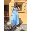 Světle modré španělské šaty ALESSIA