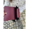 Dámská kožená kabelka SINARE burgundy2