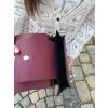 Dámská kožená kabelka SINARE burgundy3
