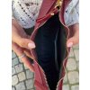 Dámská kožená kabelka SINARRE burgundy2