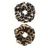 Oboustranná scrunchie gumička – leopardí design4