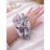 Saténová gumička do vlasů SCRUNCHIE – šedá5