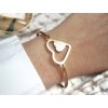 dámský náramek ocelový srdce myfeminity