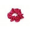 Fuchsiová saténová scrunchie gumička