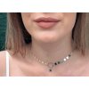 choker řetízek silver star