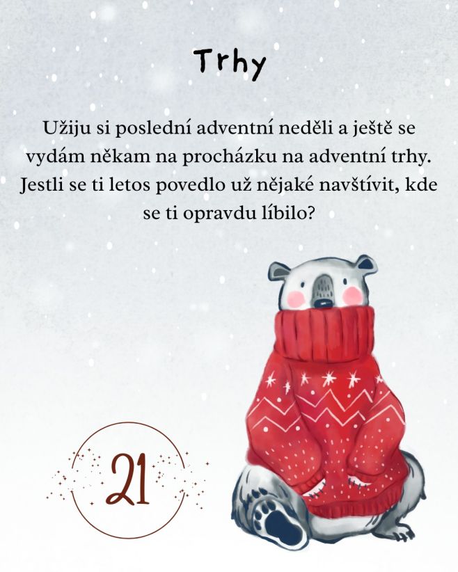 Dnes se nabízí se ještě vydat na procházku na adventní trhy a nasát ještě zbytek vánoční atmosféry... #adventnikalendar...