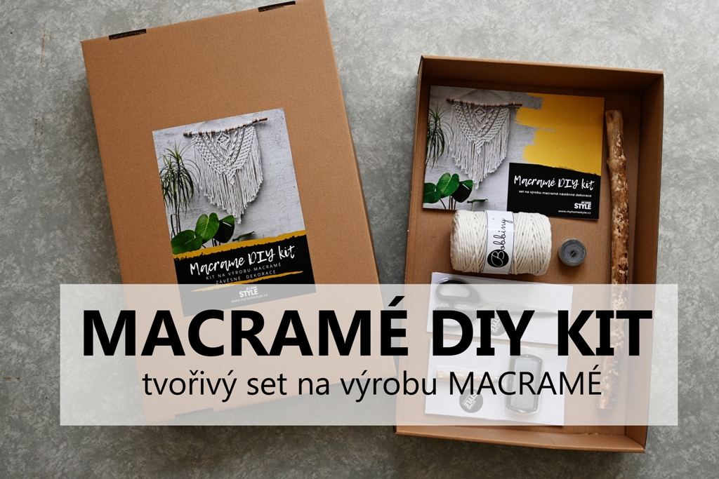 Macramé DIY kit - tvořivý set na výrobu macramé