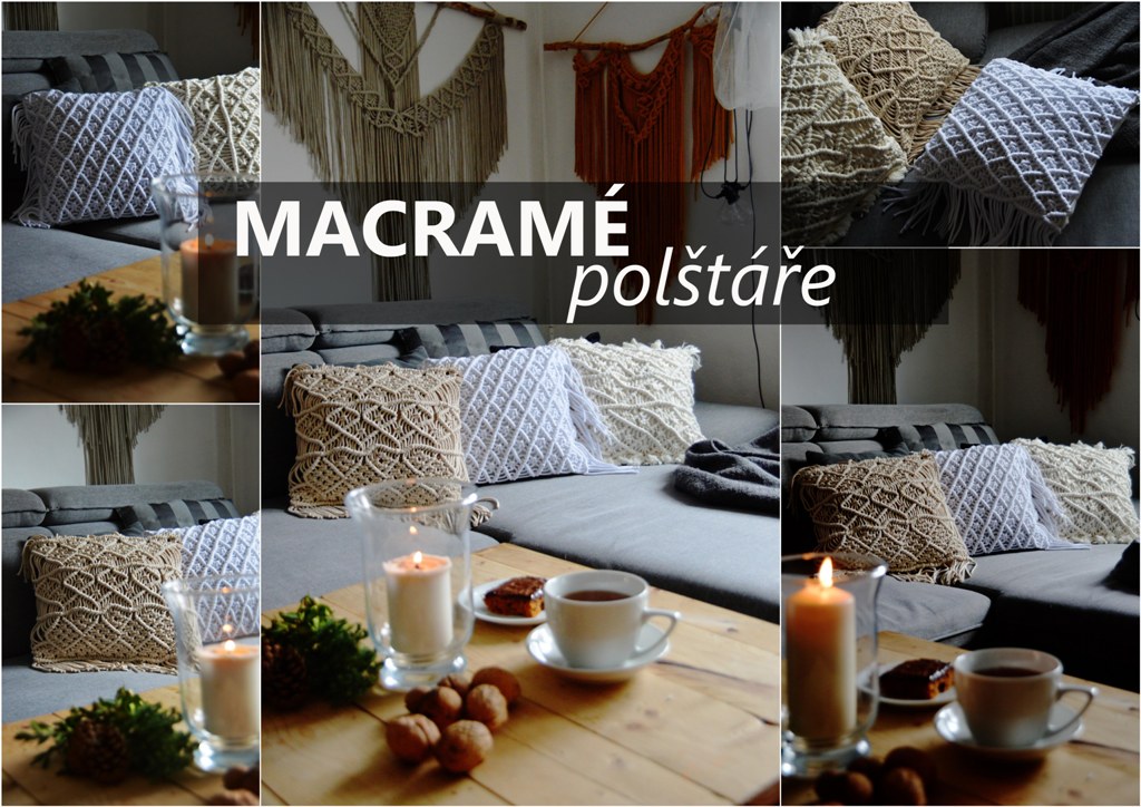 Macramé polštáře