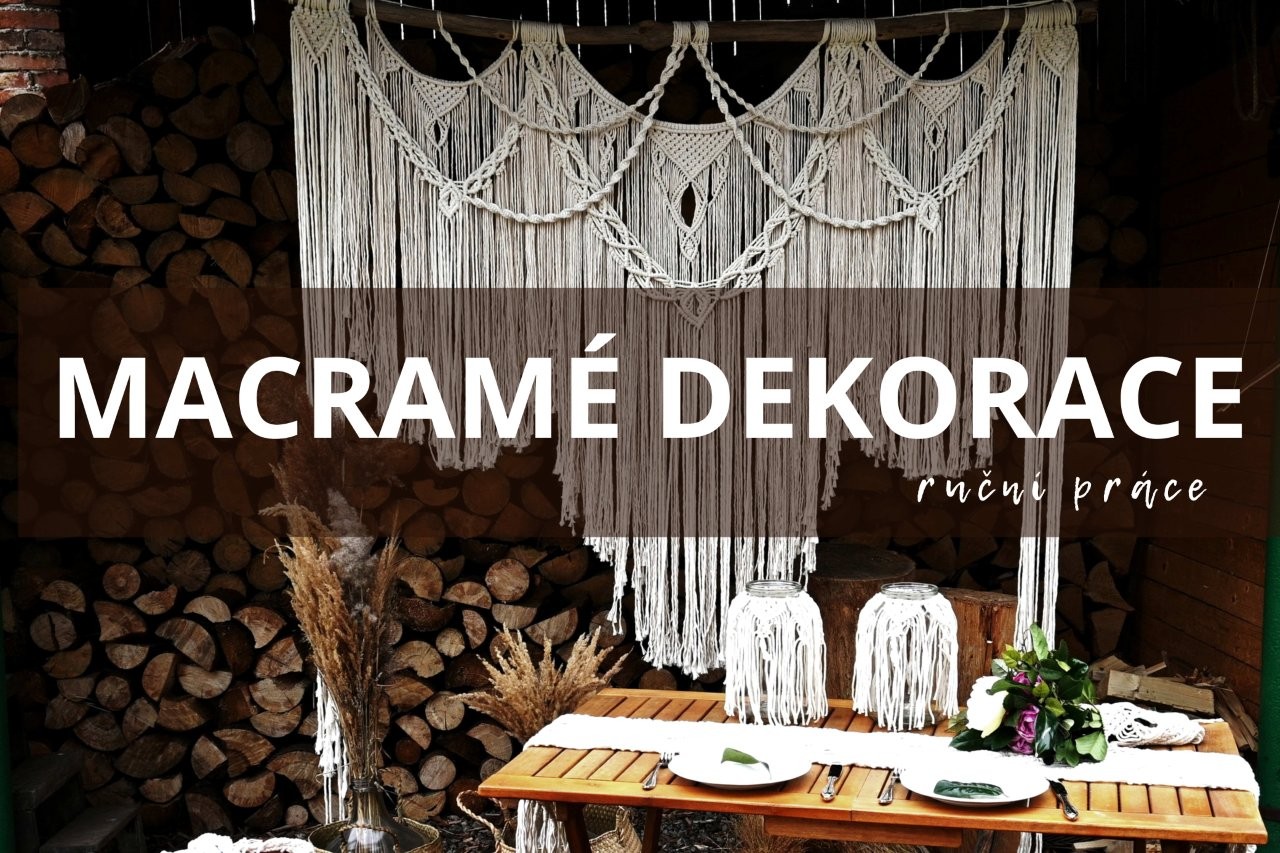 Macrame boho dekorace