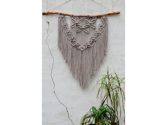 Macramé PEARL LEAF XXL