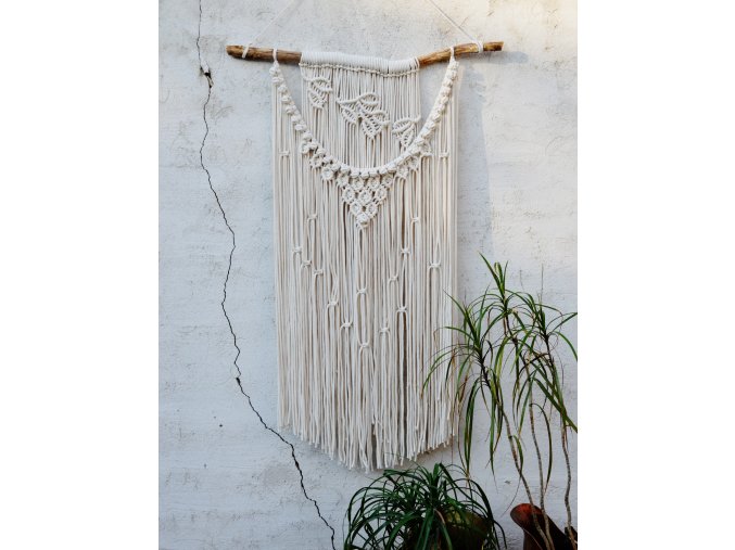 Macramé KRÉMOVÉ LEAF STRAIGHT XXL