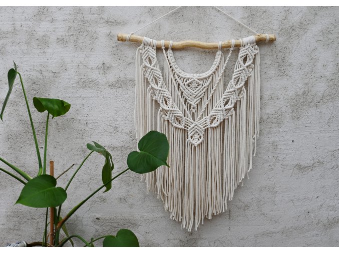 macrame natural dekorace