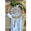 Lapač snů v BOHO stylu FLOWER - bílý XL